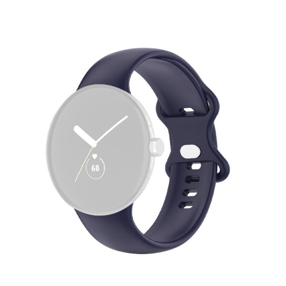 EIDERWOOD Google Pixel Watch 1 / 2 / 3 (41mm) Silikone Smartwatch Rem - Mørkeblå