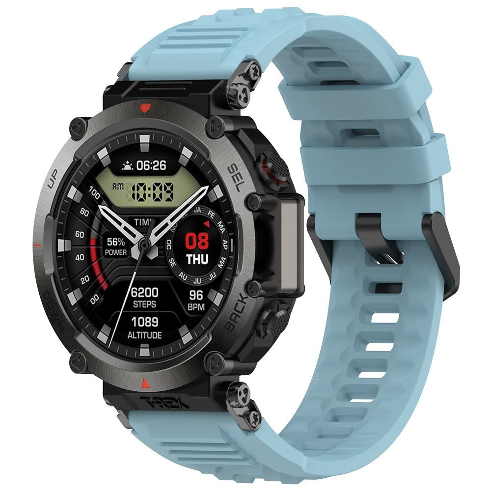 Amazfit T-Rex Ultra Silikone Rem - Monteringsværktøj - Blå