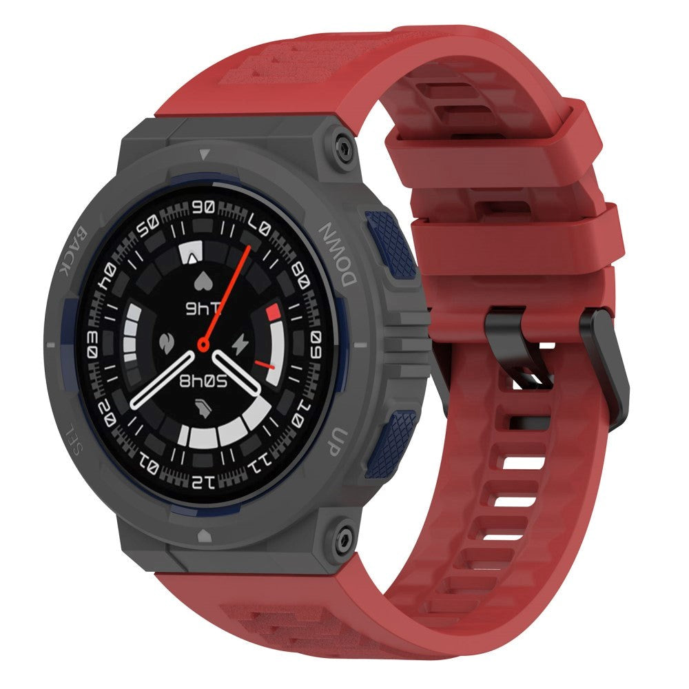 Amazfit Active Edge Silikonstropp inkl. Pinner - Rød