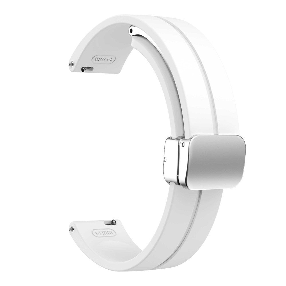 EIDERWOOD Garmin Lily 2 Magnetisk Silikone Urrem - Hvid