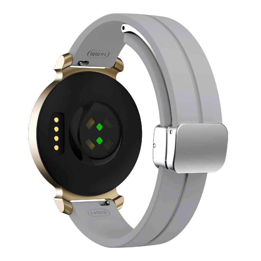 EIDERWOOD Garmin Lily 2 Magnetisk Silikone Urrem - Grå