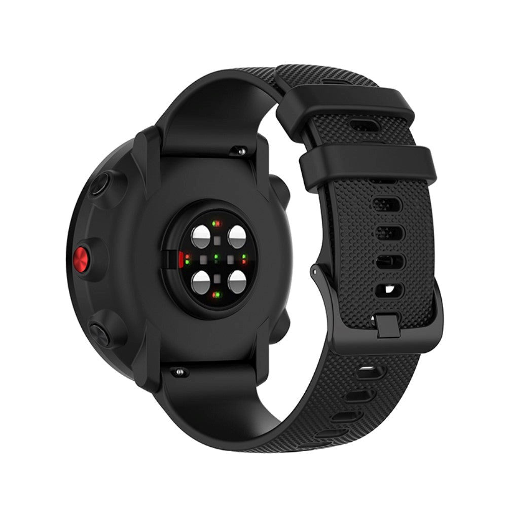 Smartwatch silikonrem (22 mm) prikket - svart