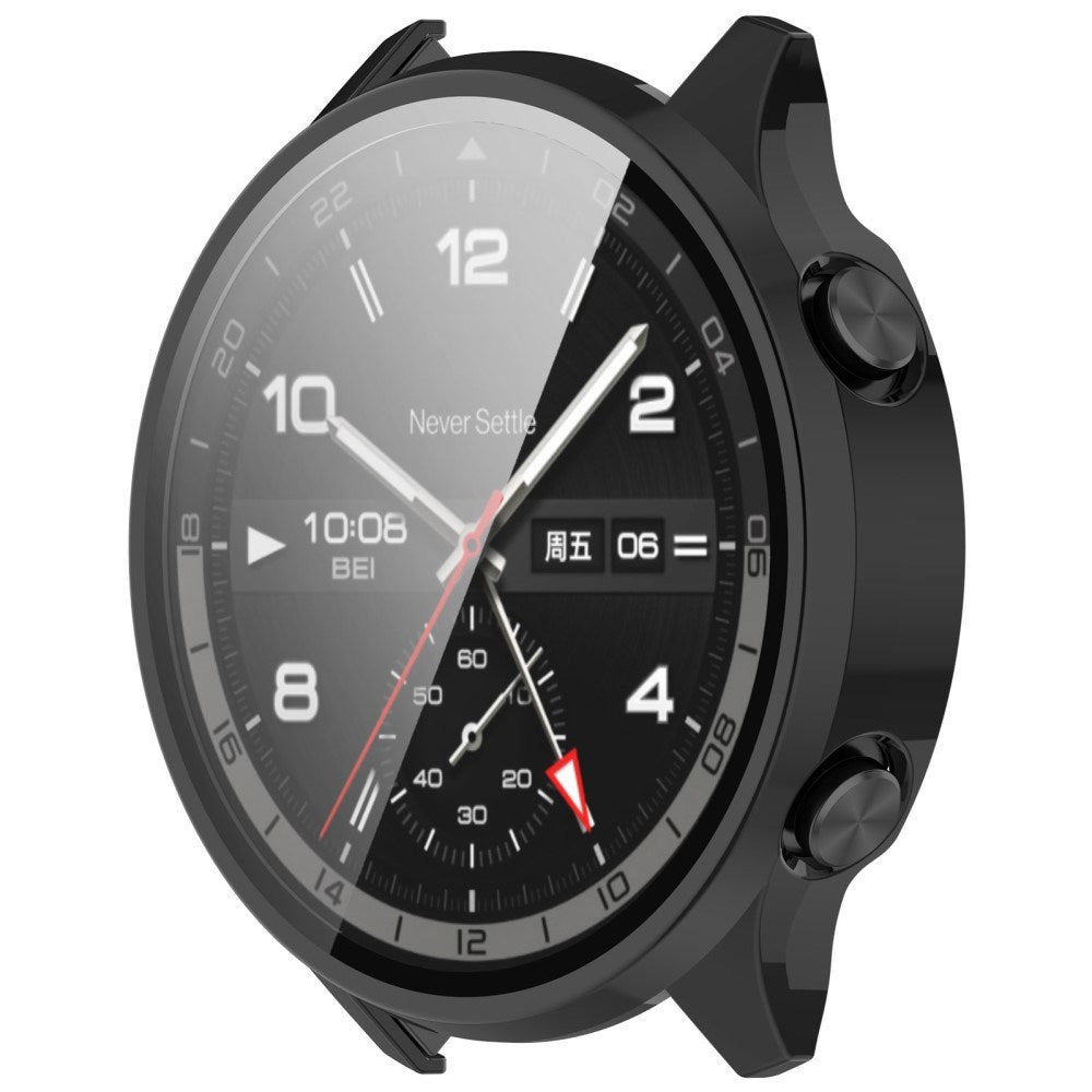 OnePlus Watch 2R-deksel m. Herdet glass - svart