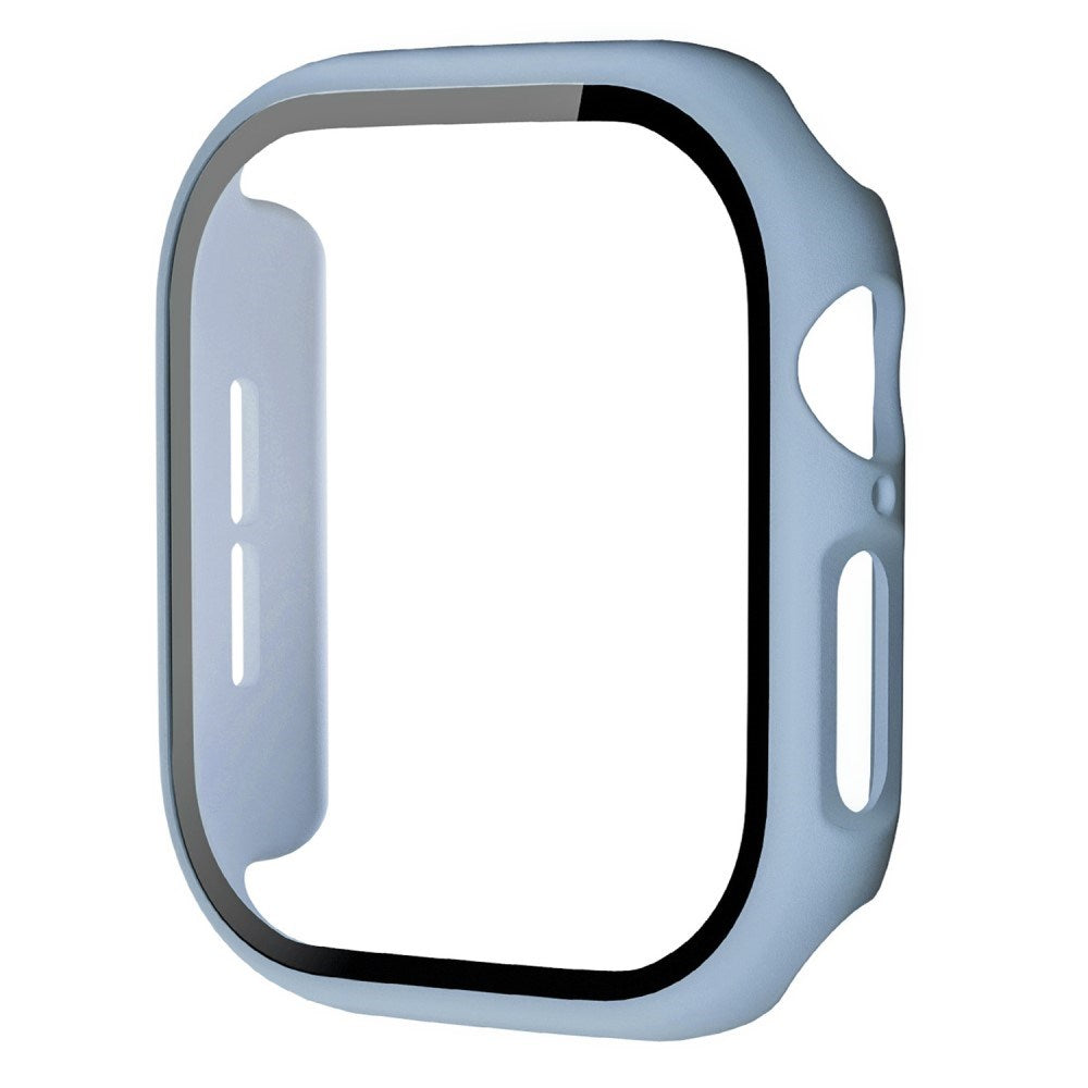 Apple Watch 10 (46 mm) etui i hardplast m. Innebygd skjermbeskytter - Lyseblå