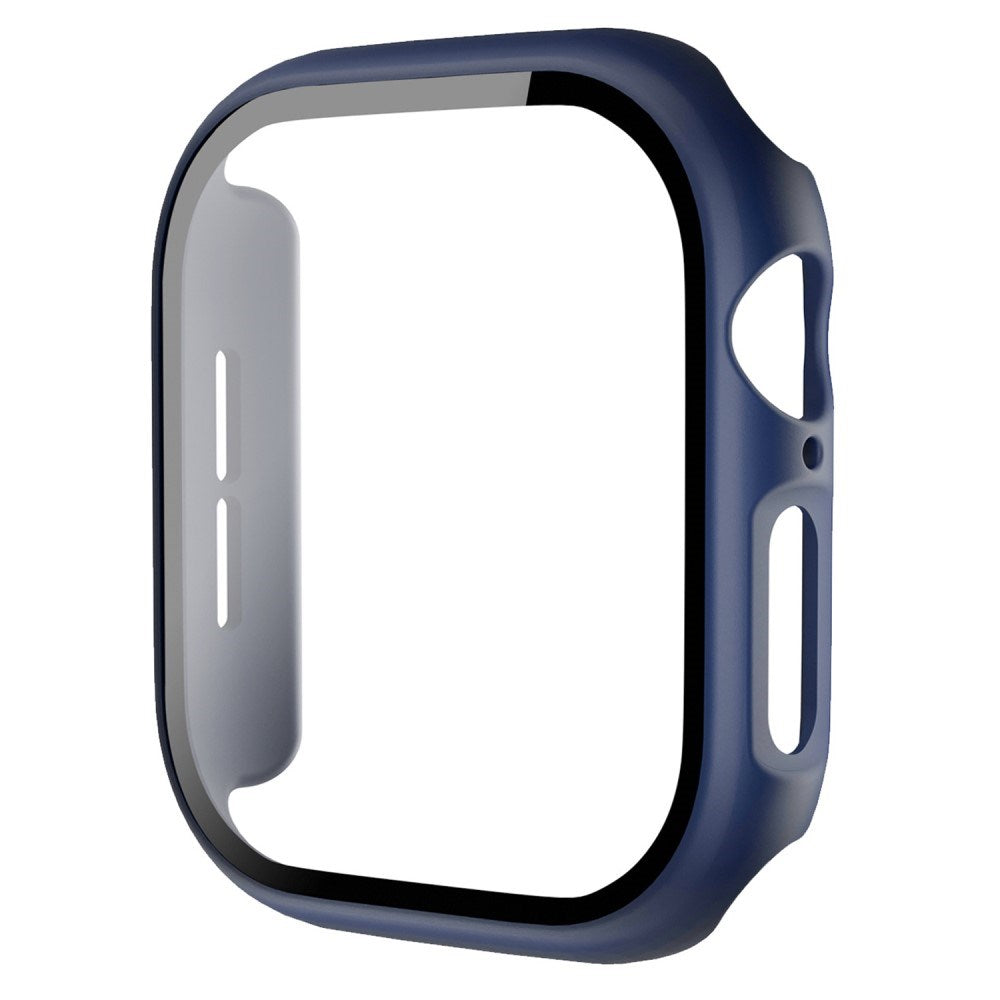 Apple Watch 10 (42 mm) etui i hardplast m. Innebygd skjermbeskytter - Mørkeblå