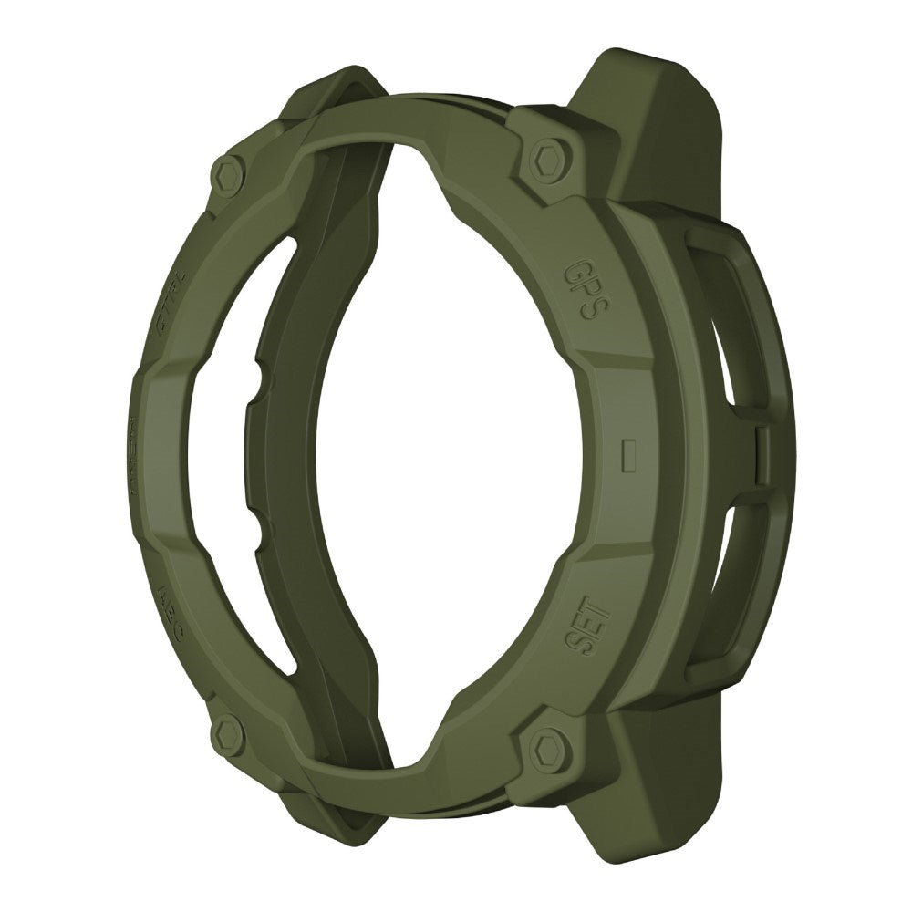 Garmin Instinct 3 Solar (45mm) - Rugged Plastik Cover - Grøn