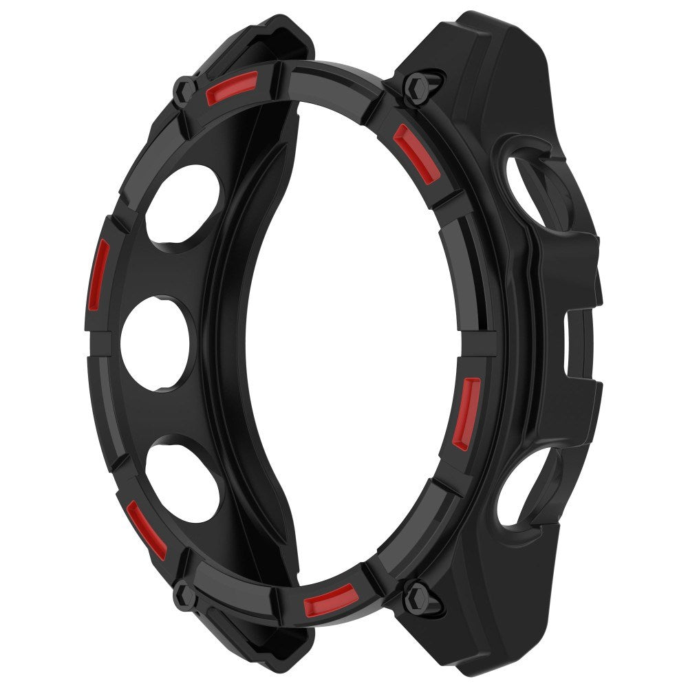 Garmin Tactix 8 Solar (51mm) - Bumper Plastik Cover - Sort / Rød