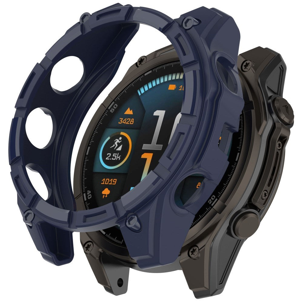 Garmin Tactix 8 Solar (51mm) - Bumper Plastik Cover - Blå