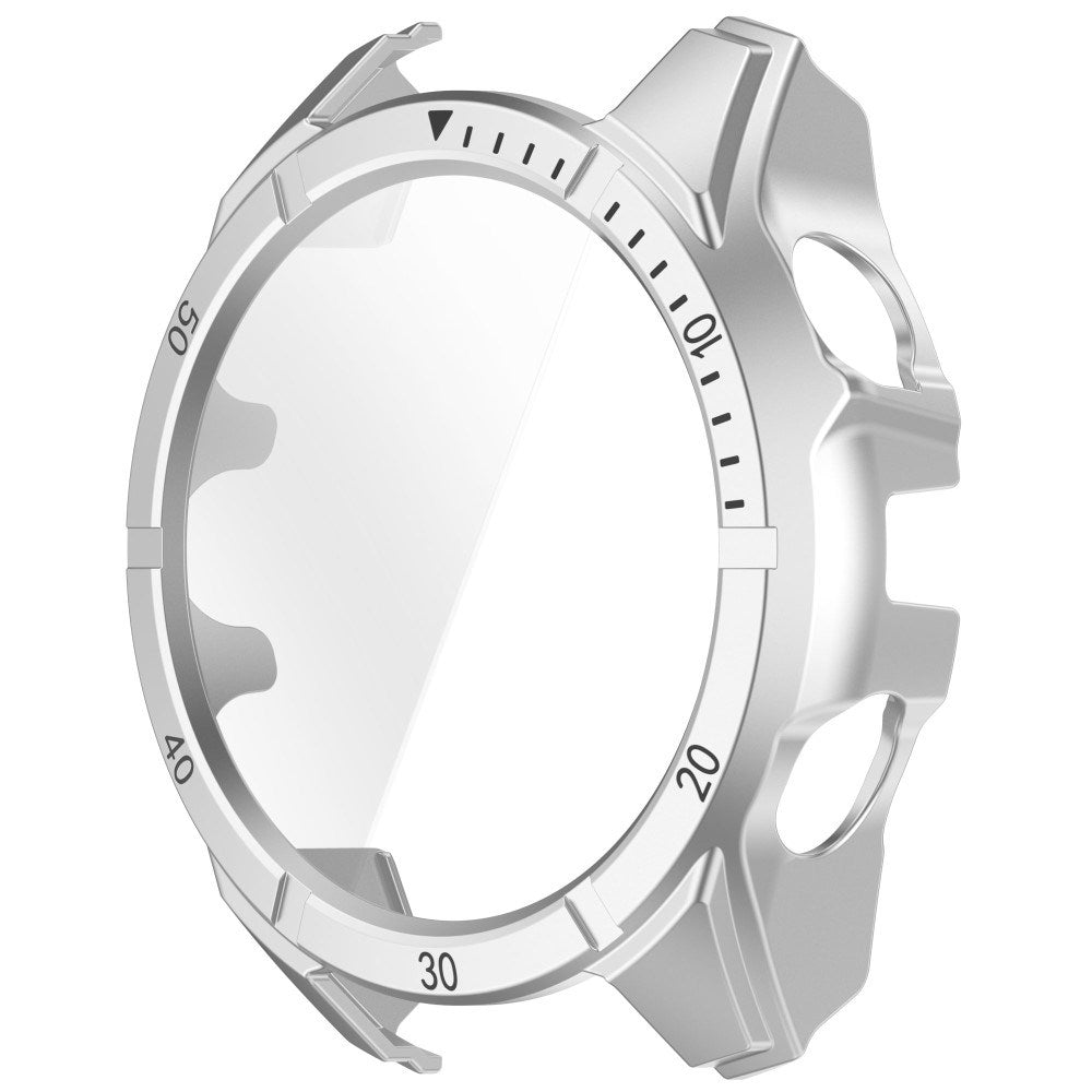 Garmin Tactix 8 AMOLED (51mm) - Hårdt Plastik Cover m. Beskyttelsesglas - Sølv / Sort