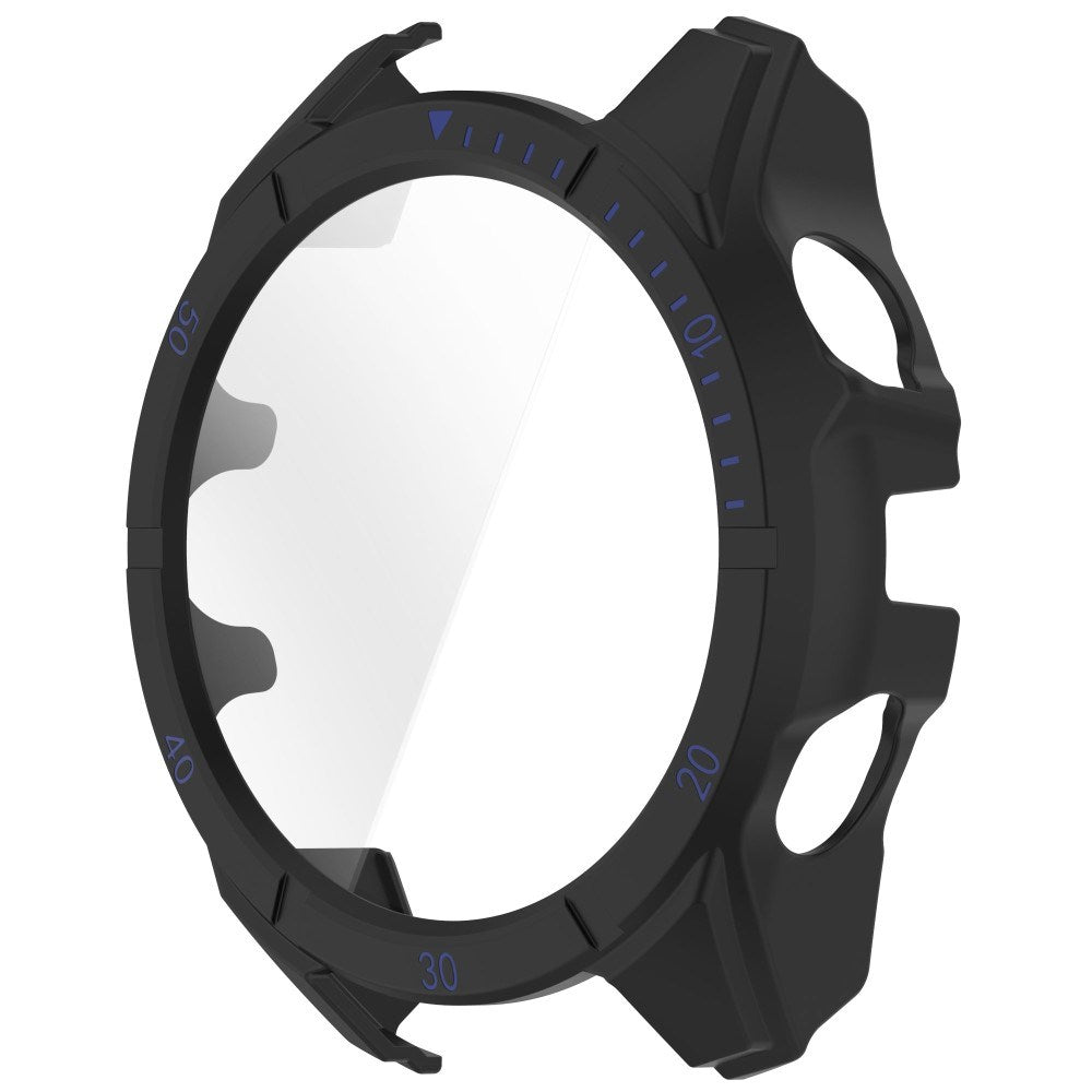 Garmin Tactix 8 AMOLED (51mm) - Hårdt Plastik Cover m. Beskyttelsesglas - Sort / Blå