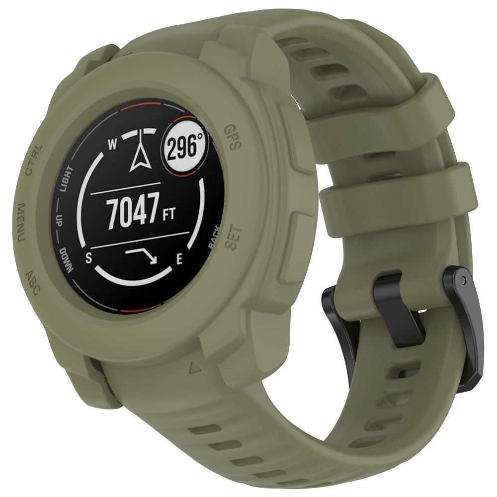 Garmin Instinct E (40mm) - Bumper Silikone Cover - Army Grøn