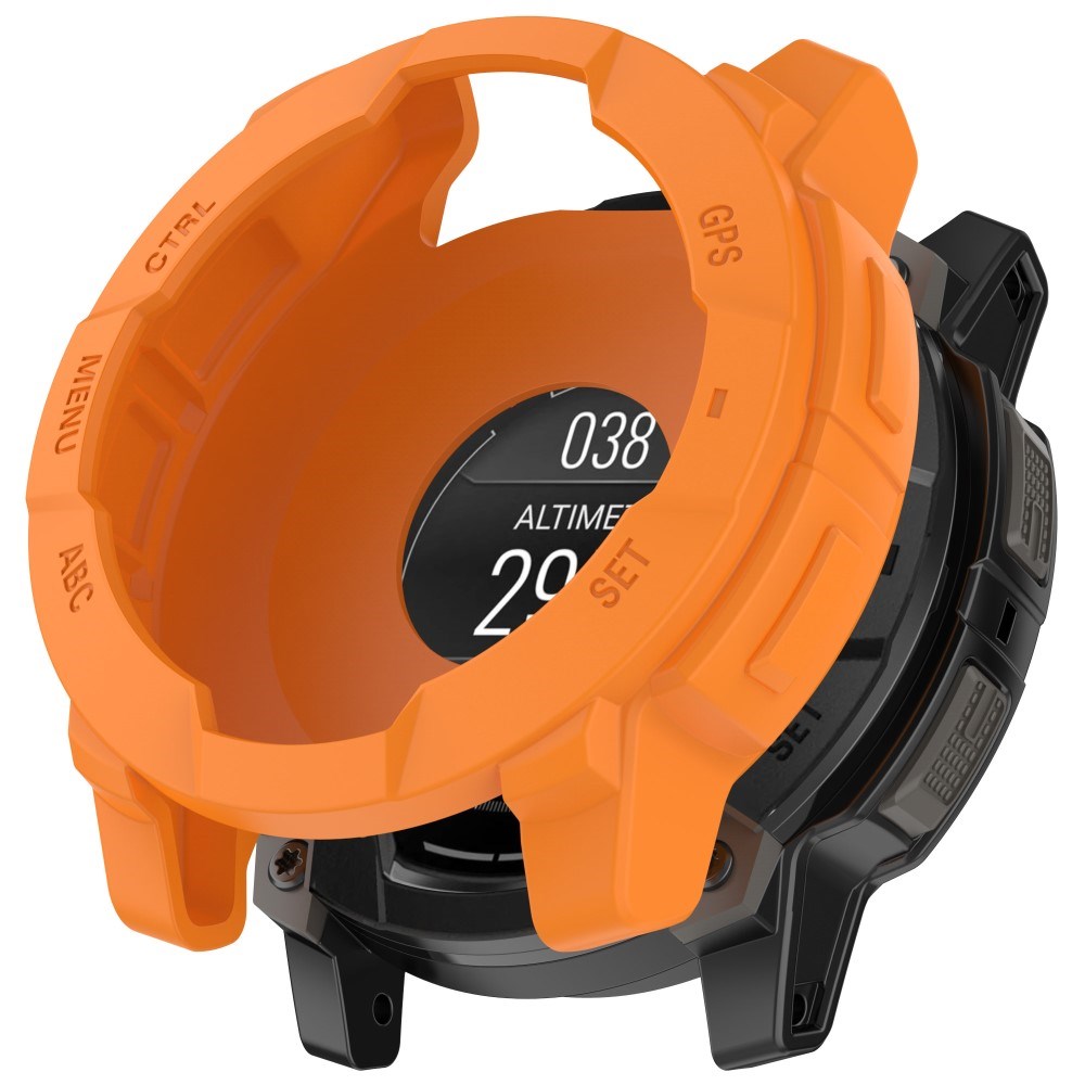 Garmin Instinct 3 AMOLED / Solar (45mm) - Bumper Silikone Cover - Orange