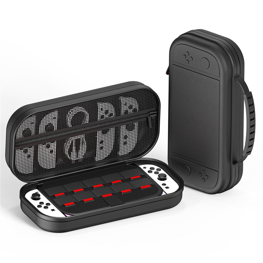 Kunstlæder Organiseringstaske til Nintendo Switch 2 - Sort