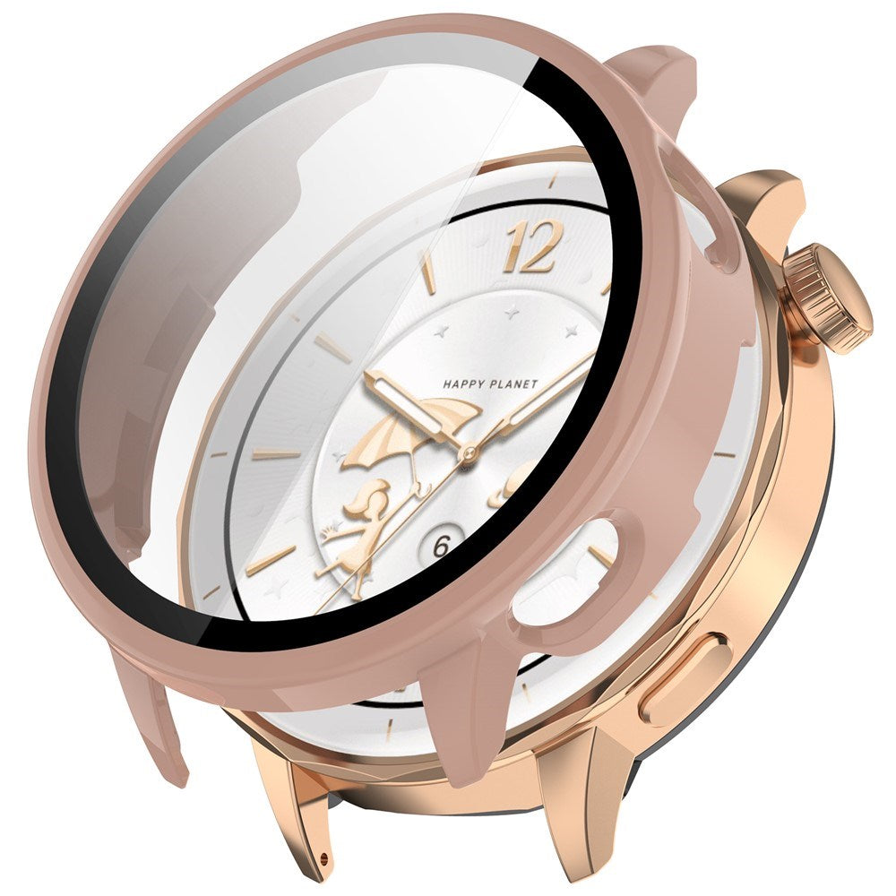 OnePlus Watch 3 (43mm) Cover m. Indbygget Skærmbeskyttelse - Lyserød