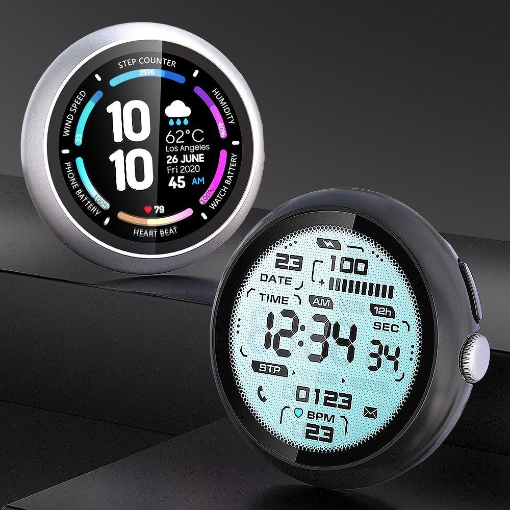 Google Pixel Watch 4 (41mm) Hårdt Plastik Case - Indbygget Skærmbeskyttelse - Mørkeblå