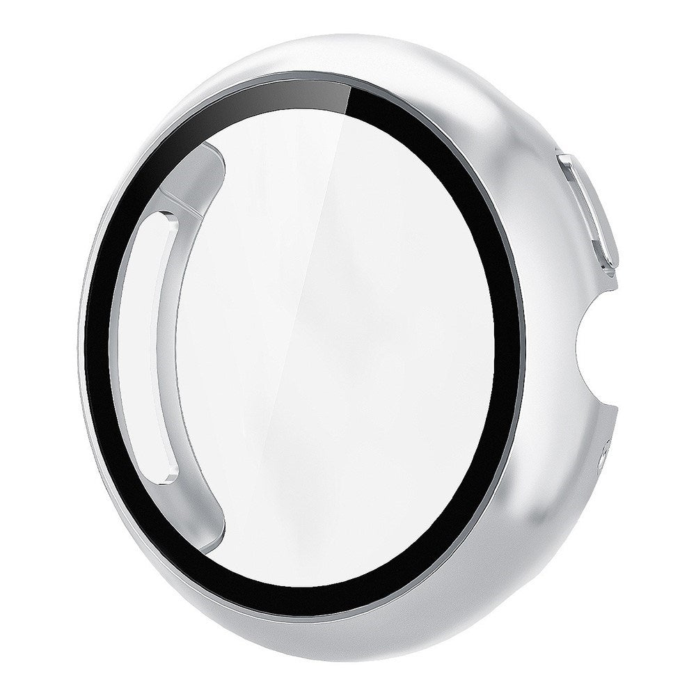 Google Pixel Watch 4 (45mm) Hårdt Plastik Case - Indbygget Skærmbeskyttelse - Sølv