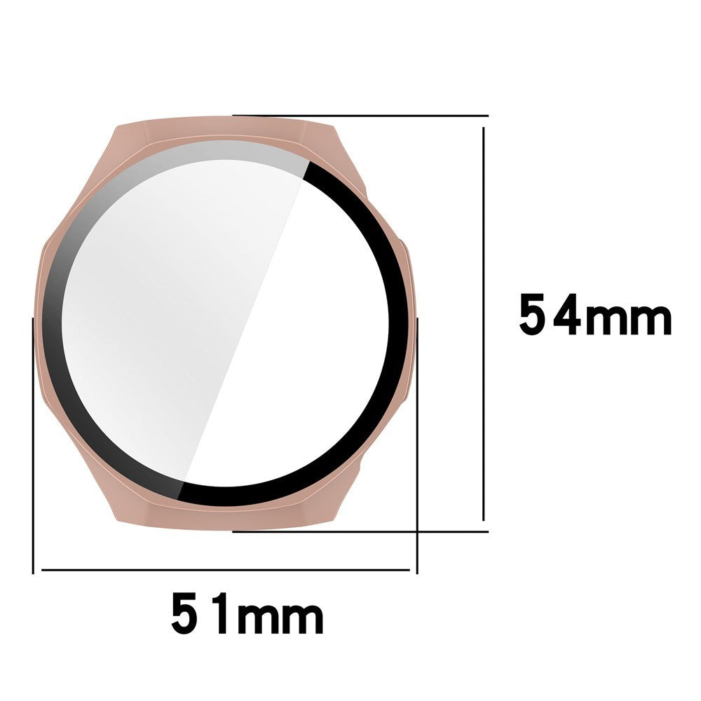 Huawei Watch GT 6 Pro (46mm) Cover m. Skærmbeskyttelsesglas - Lyserød