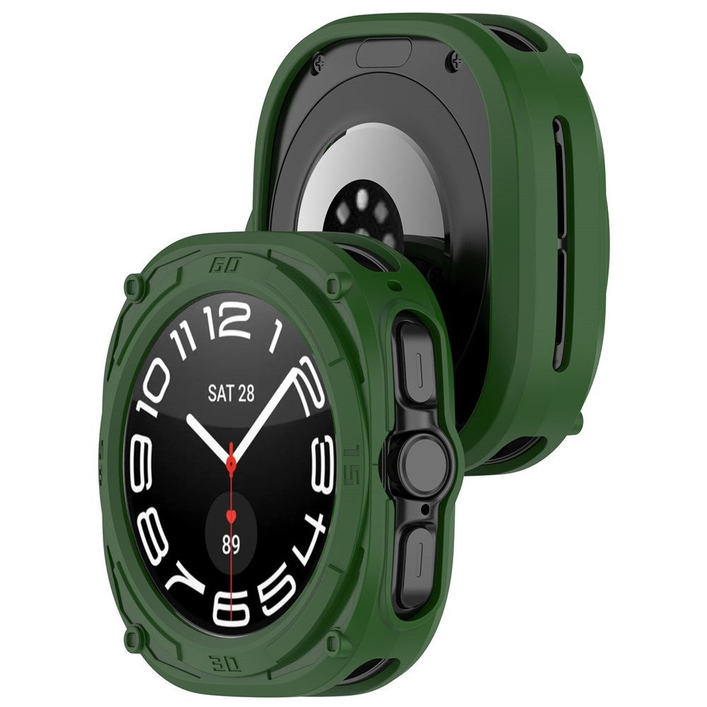 Samsung Galaxy Watch Ultra 2 (47mm) Fleksibelt Plast Armor Cover m. Stødabsorberende Effekt - Grøn