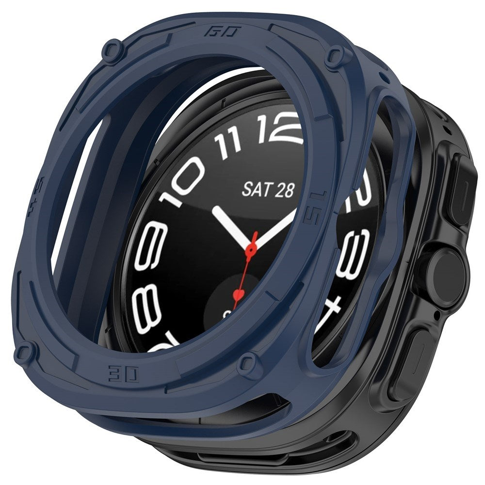 Samsung Galaxy Watch Ultra 2 (47mm) Fleksibelt Plast Armor Cover m. Stødabsorberende Effekt - Blå