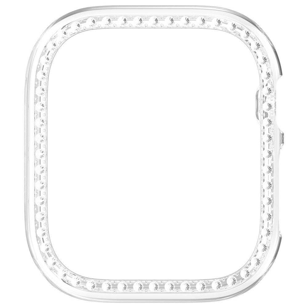 Apple Watch Series 12 (42mm) Hårdt Plast Case - Gennemsigtig & Rhinsten