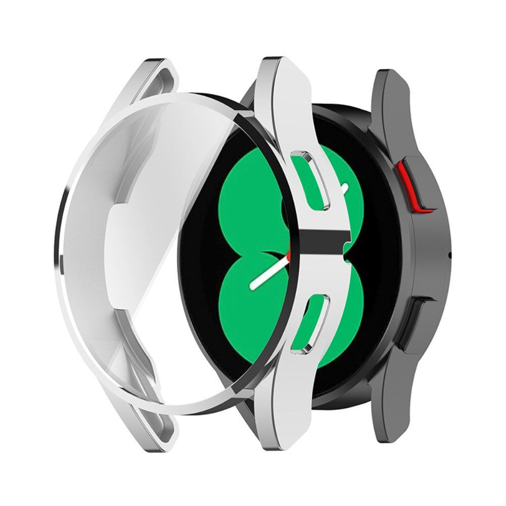 Samsung Galaxy Watch 4 (40 mm) deksel i hardplast m. Innebygd skjermbeskytter - Sølv