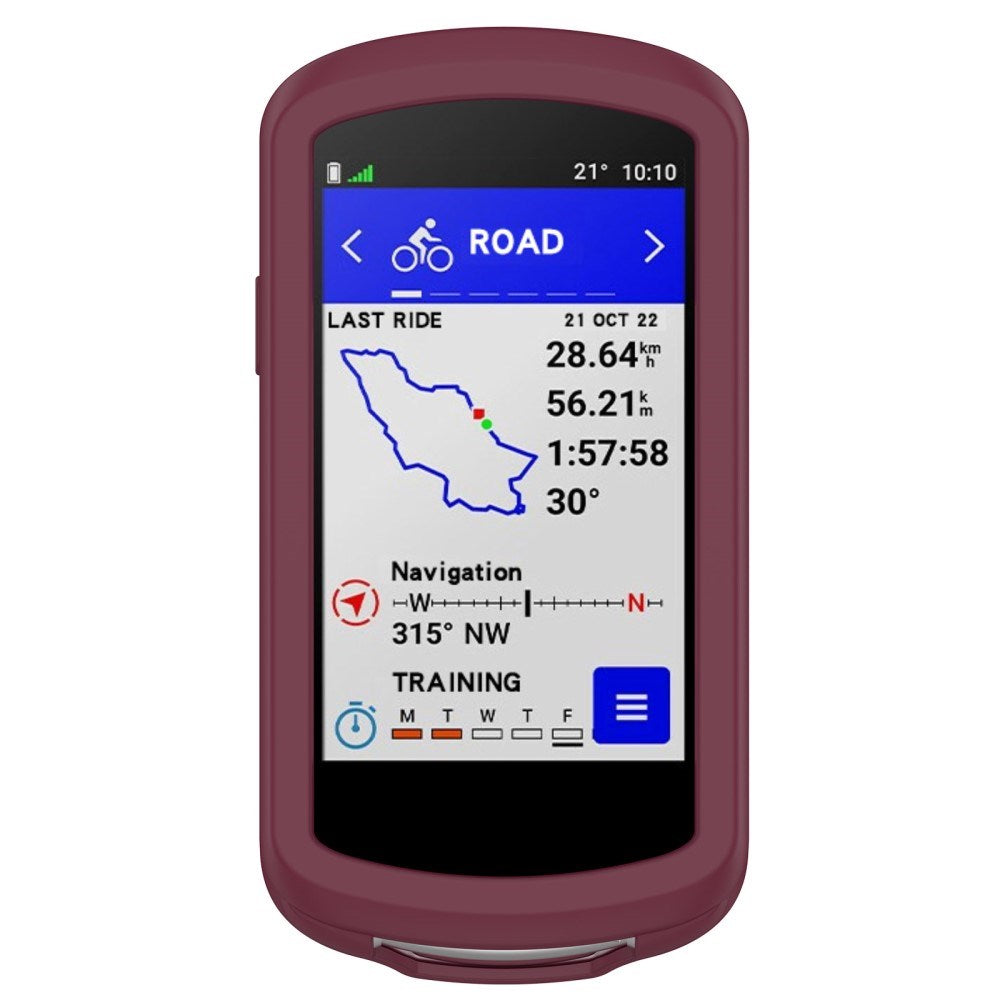 Garmin Edge 1040 mykt silikondeksel - rød
