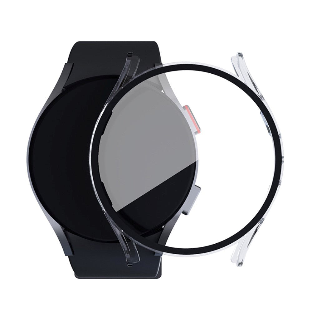 Samsung Galaxy Watch 7 / 6 / 5 / 4 / FE (40 mm) Hard Plastic Deksel m. Innebygd skjermbeskytter - Gjennomsiktig
