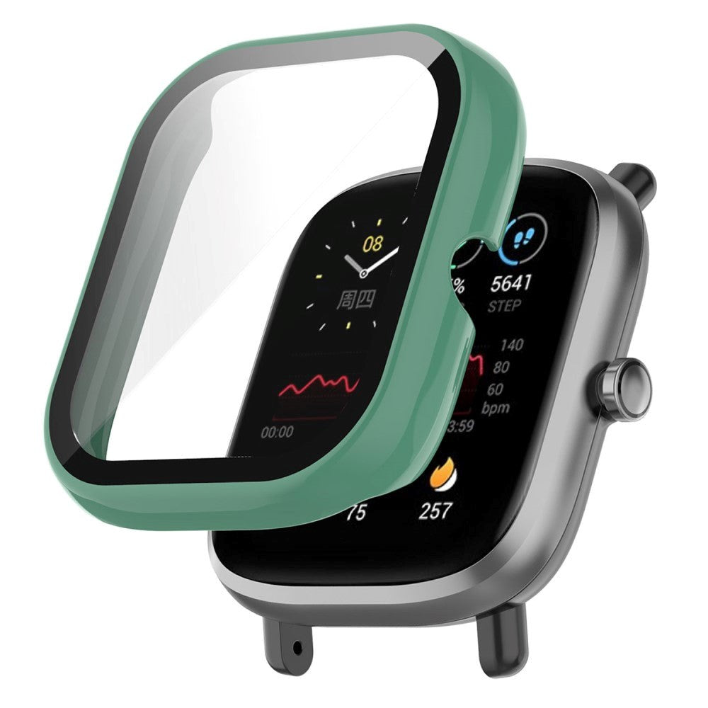 Amazfit Bip U / Bip U Pro Hard Plastic Case m. Innebygd skjermbeskytter - Grønn