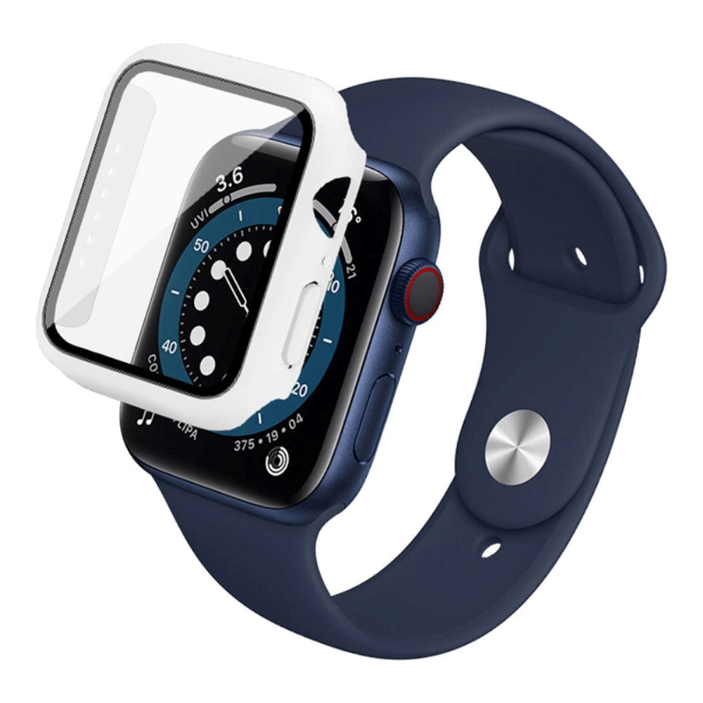 Apple Watch SE/6/5/4 (44 mm) IMAK hardplastveske m. Innebygd skjermbeskytter - Hvit