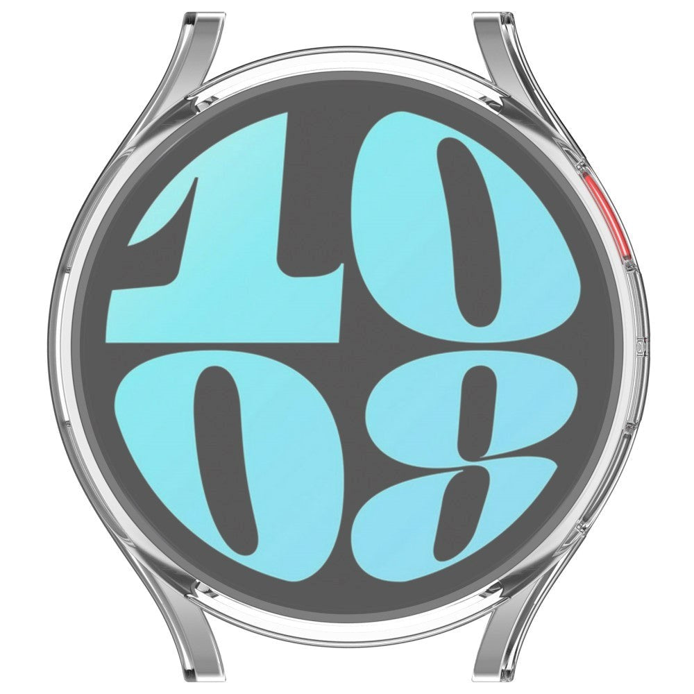 Samsung Galaxy Watch 6 (40mm) Fleksibelt Plastik Cover m. Indbygget Skærmbeskytter - Gennemsigtig
