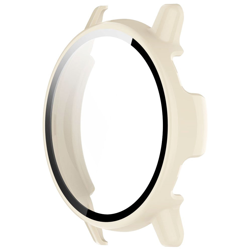 Garmin Vivoactive 5 hardplastdeksel m. Innebygd skjermbeskytter - Creme White