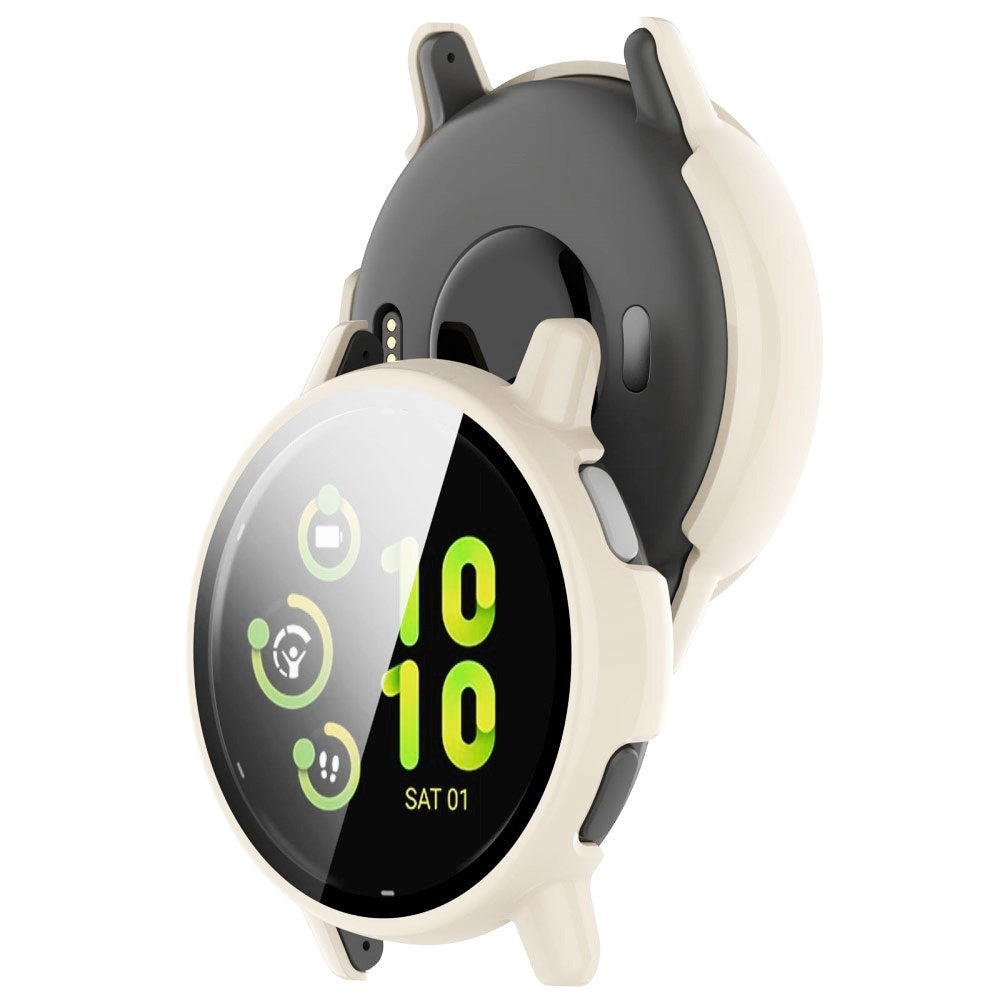 Garmin Vivoactive 5 hardplastdeksel m. Innebygd skjermbeskytter - Creme White