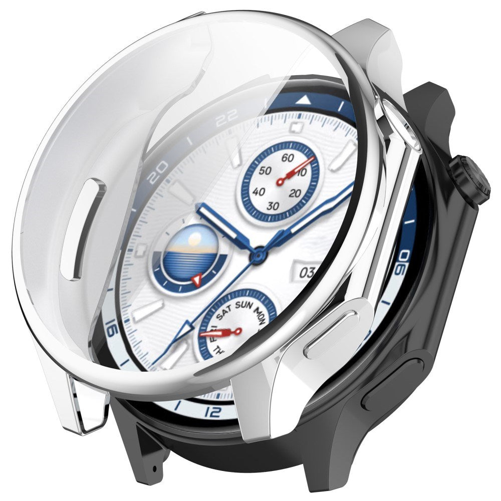 OnePlus Watch 2 fleksibelt plastdeksel m. Skjermbeskytter - Sølv