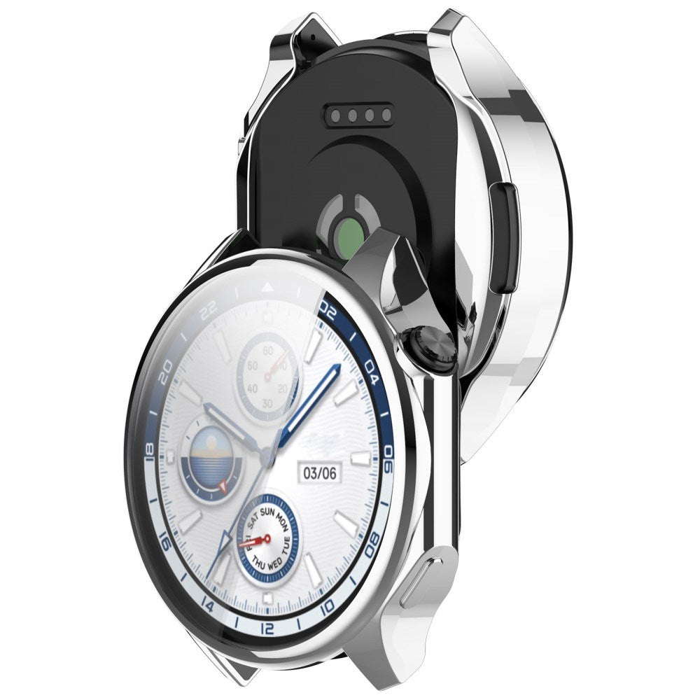 OnePlus Watch 2 fleksibelt plastdeksel m. Skjermbeskytter - Sølv