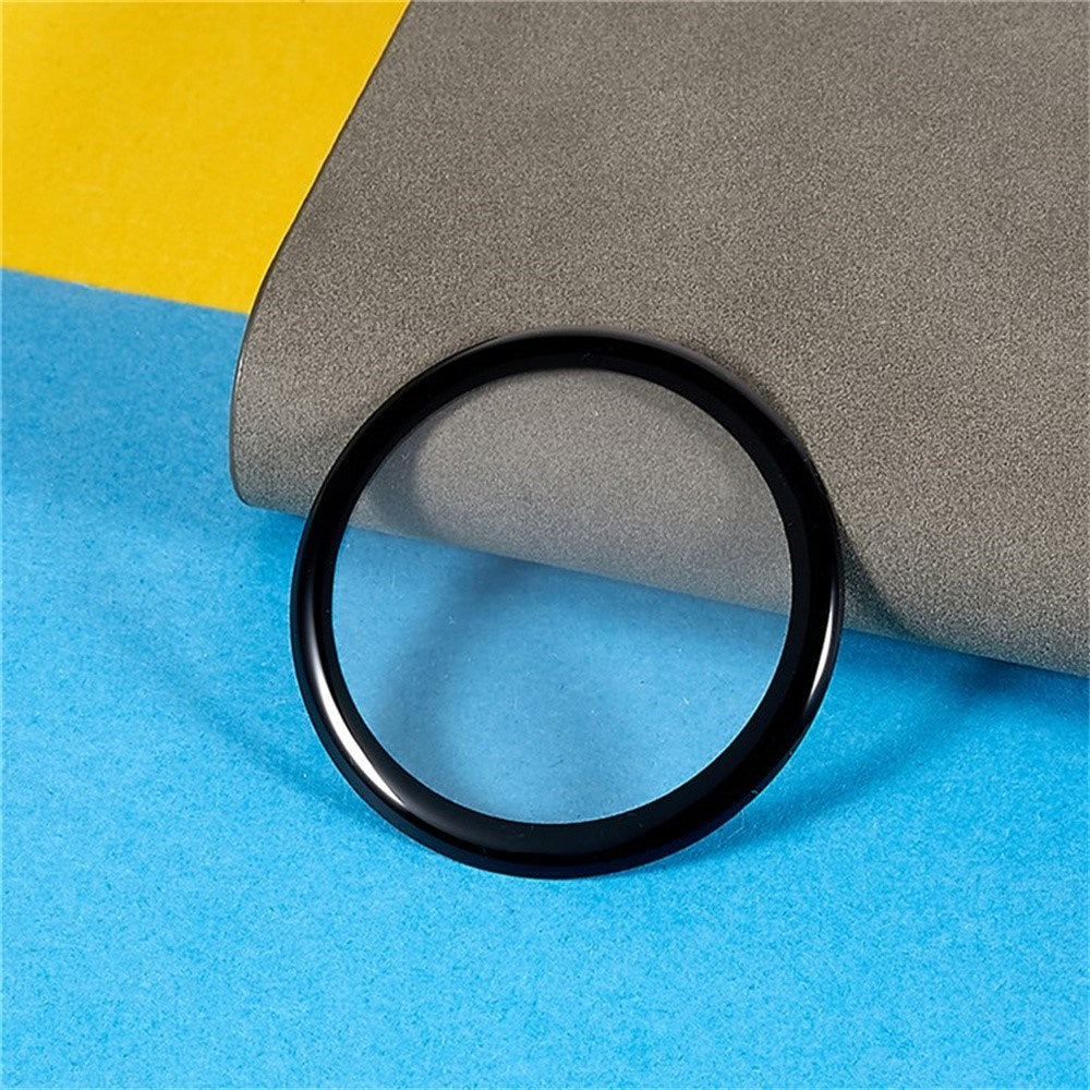 Samsung Galaxy Watch 8 (44mm) Skærmbeskyttelse - Hård Plastik - Gennemsigtig / Sort Kant