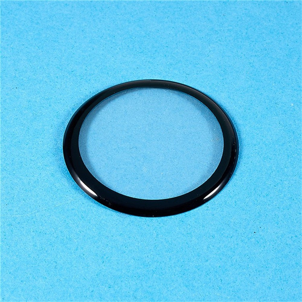 Samsung Galaxy Watch 8 (44mm) Skærmbeskyttelse - Hård Plastik - Gennemsigtig / Sort Kant