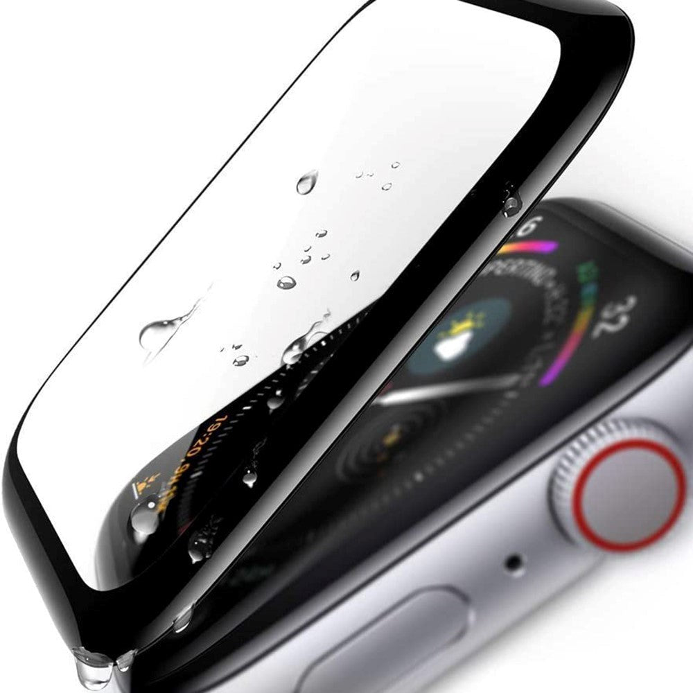 Apple Watch 9/8/7 (45 mm) herdet glass - Skjermbeskytter - Svart