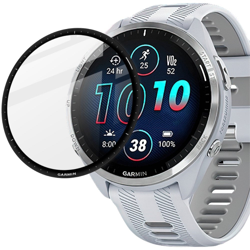 Garmin Forerunner 965 IMAK beskyttelsesglass - svart kant