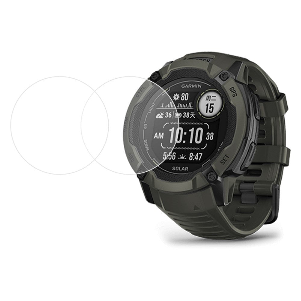 Garmin Instinct 2X Solar Glass Skjermbeskytter - 2. del - Gjennomsiktig