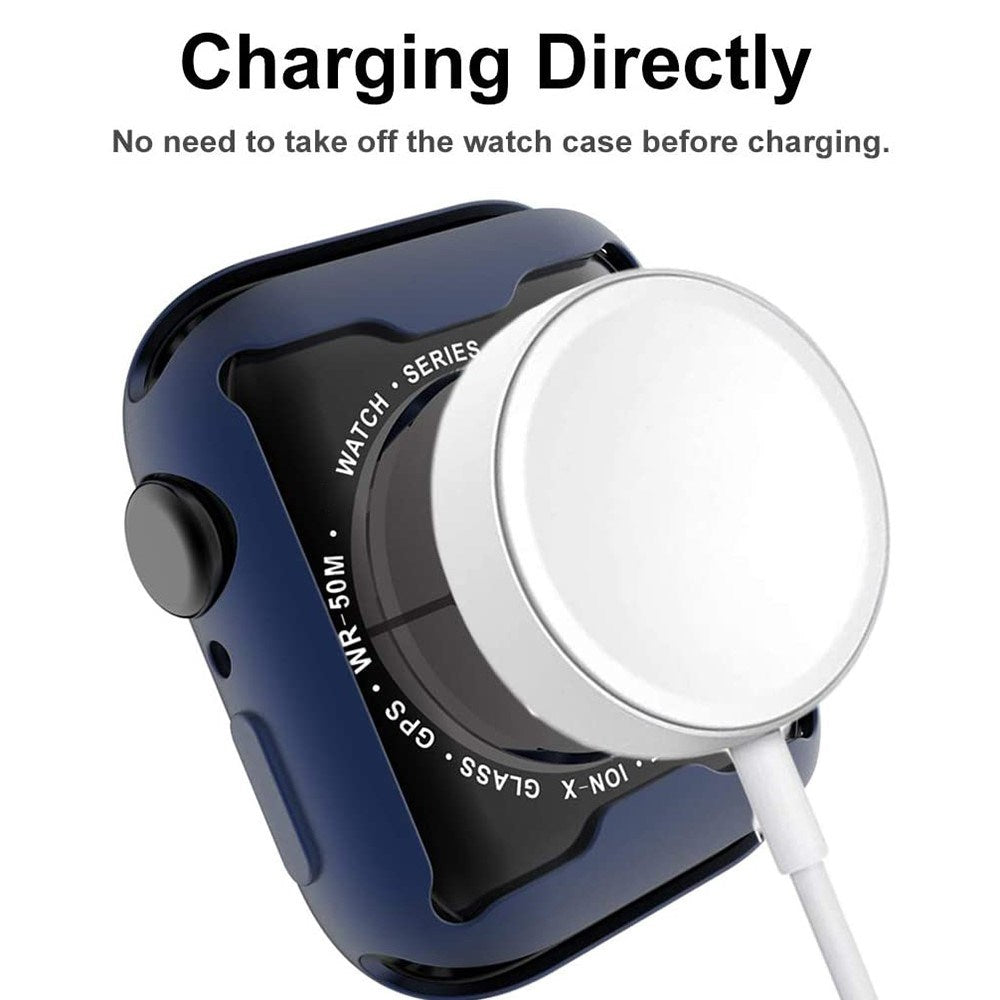 Apple Watch Ultra 3 / 2 / 1 (49mm) Plast Cover m. Skærmbeskyttelse - Blå