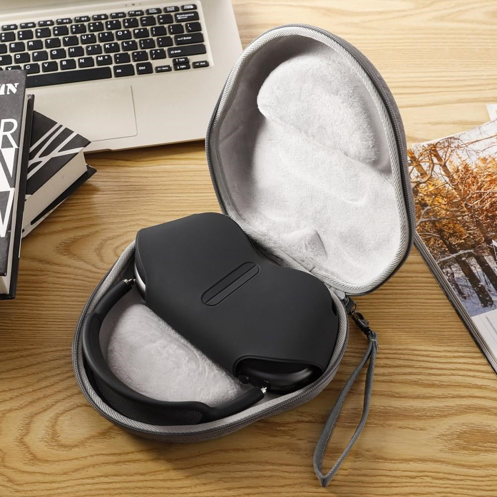 Reiseveske i stoff m. Mikrofiber for Apple AirPods Max - Grå