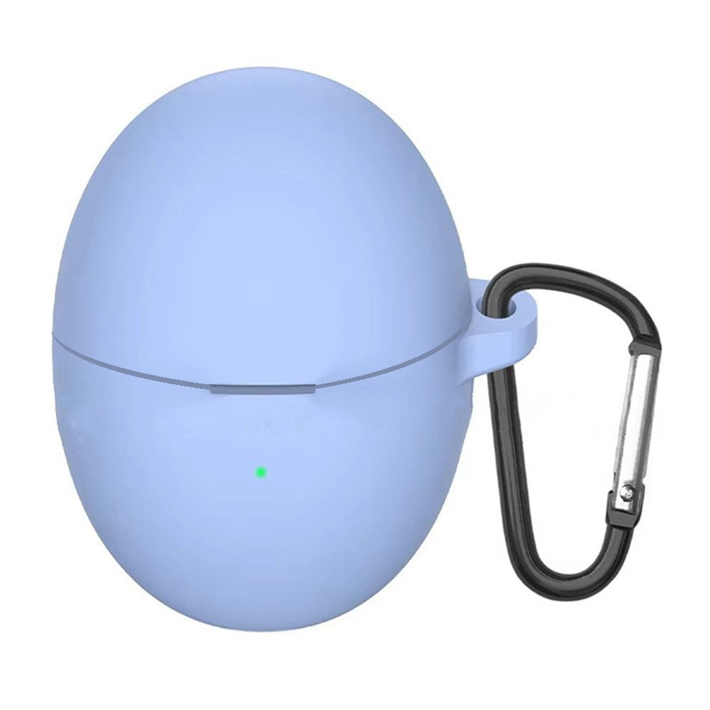 Huawei FreeBuds 6 Silikone Case m. Karabinhage - Lavendel
