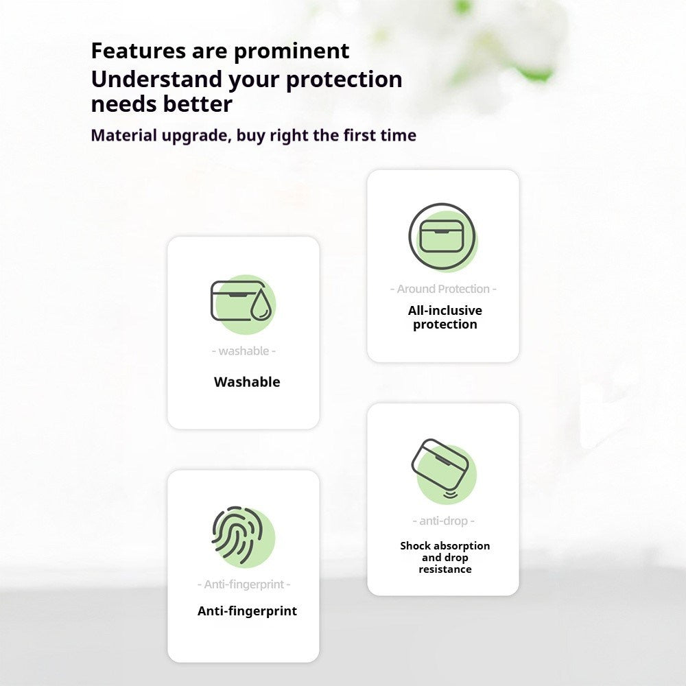 Apple AirPods Pro (3. gen.) Cover m. Karabinhage - Silikone - Hvid