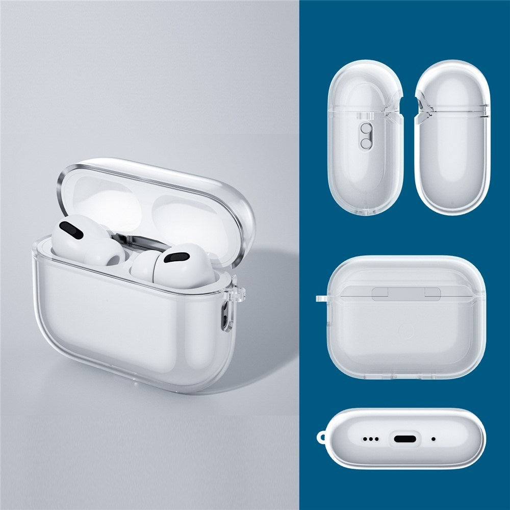Apple AirPods Pro (3. gen.) Transparent Plast Cover - Gennemsigtig