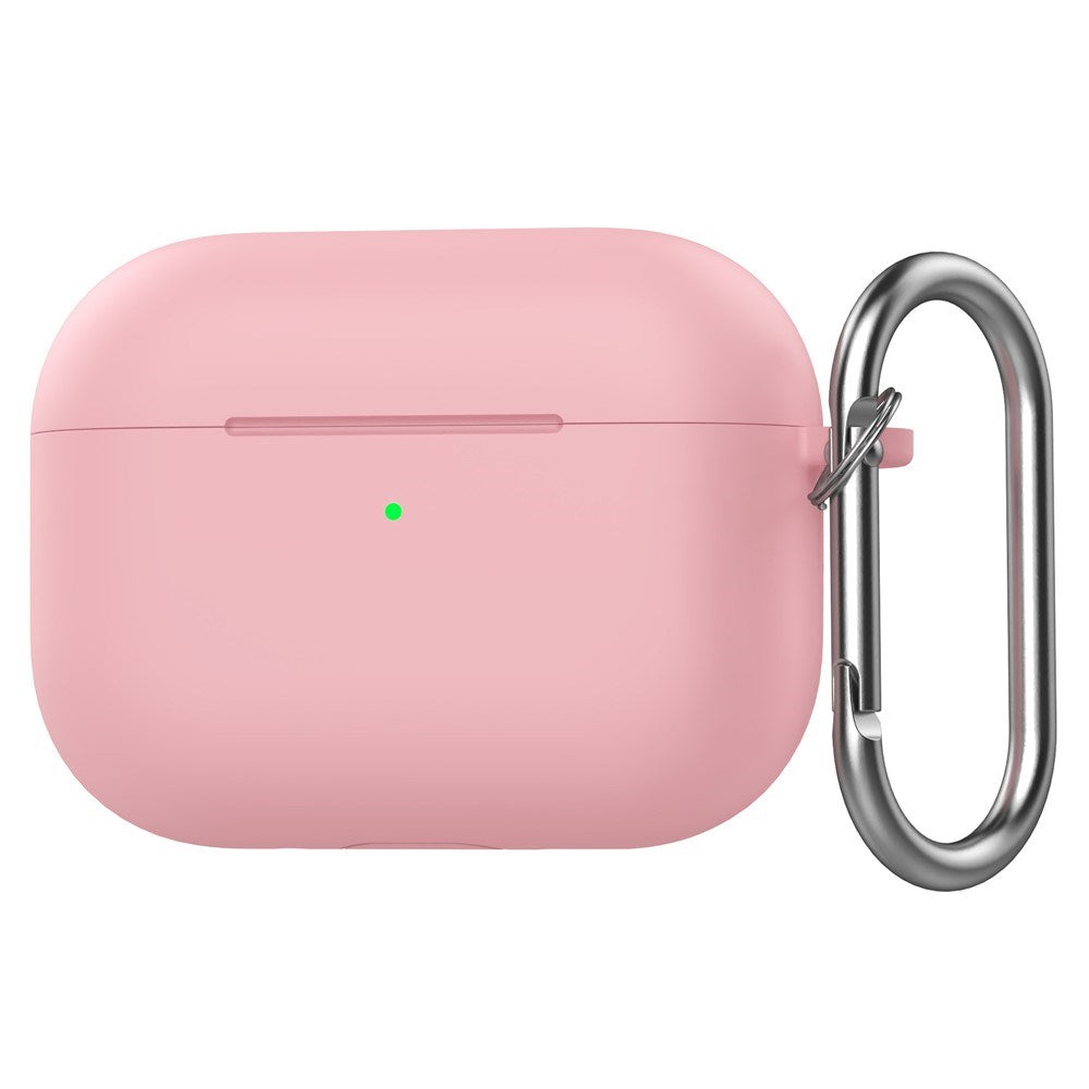 Silikone Cover til Apple AirPods Pro (3. gen.) - Karabinhage - Lyserød