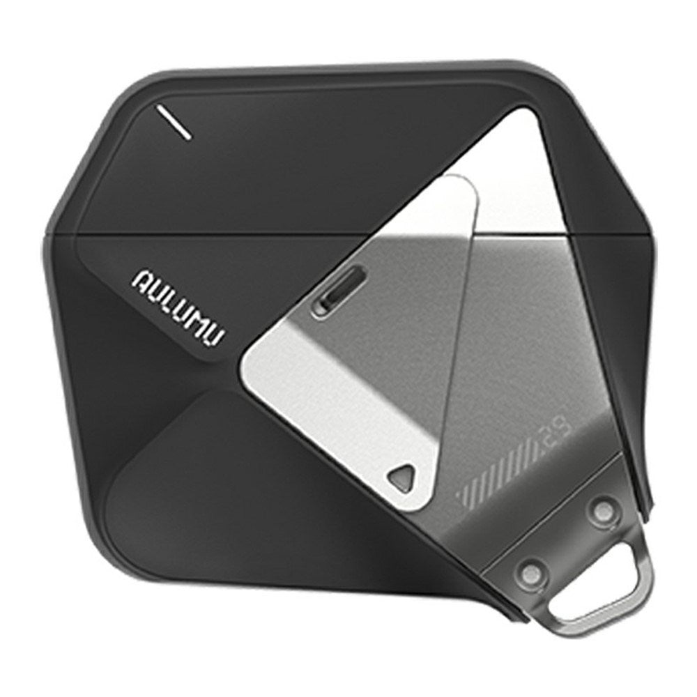 Apple AirPods (4. Gen.) AULUMU Geometrisk Plast Cover inkl. Strop - Sort