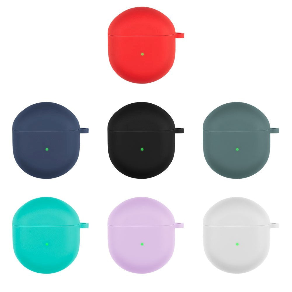 OnePlus Buds silikondeksel med karabinkrok - Rød