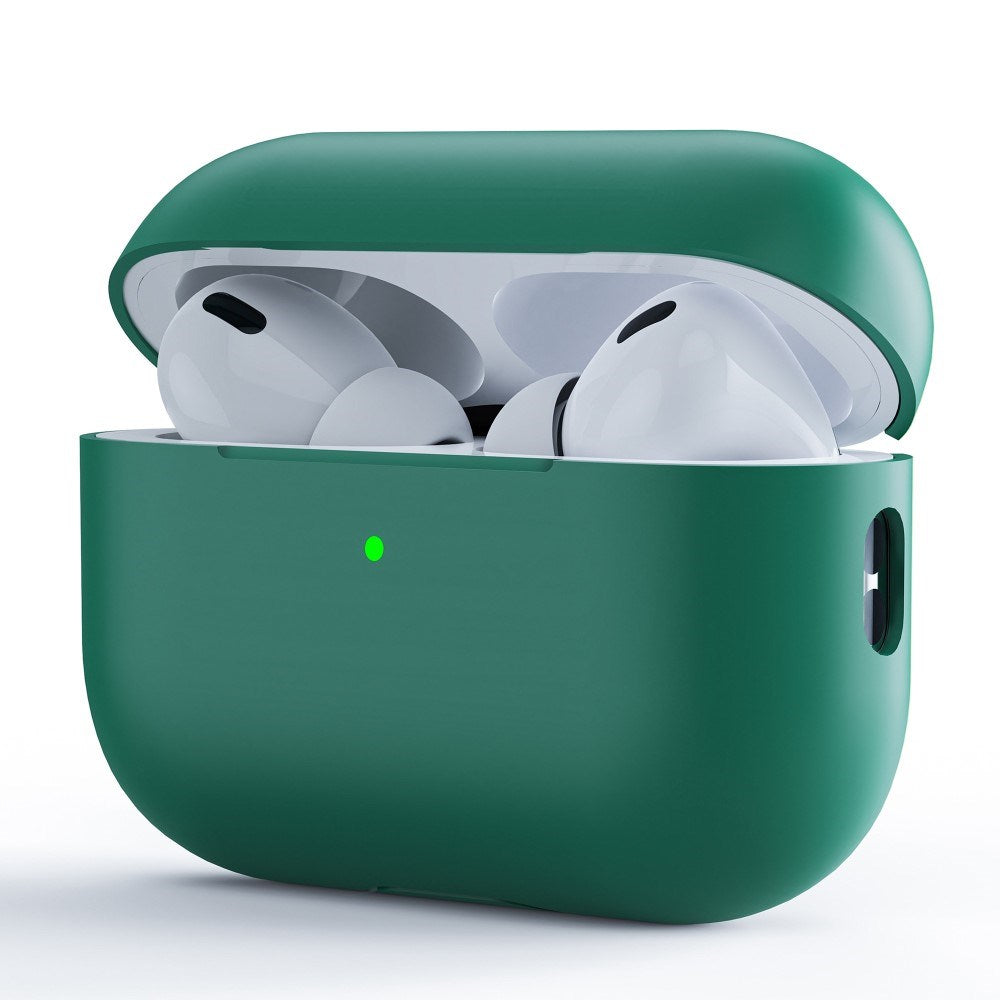 Apple AirPods Pro (2. Gen.) Todelt Silikone Case - Mørkegrøn