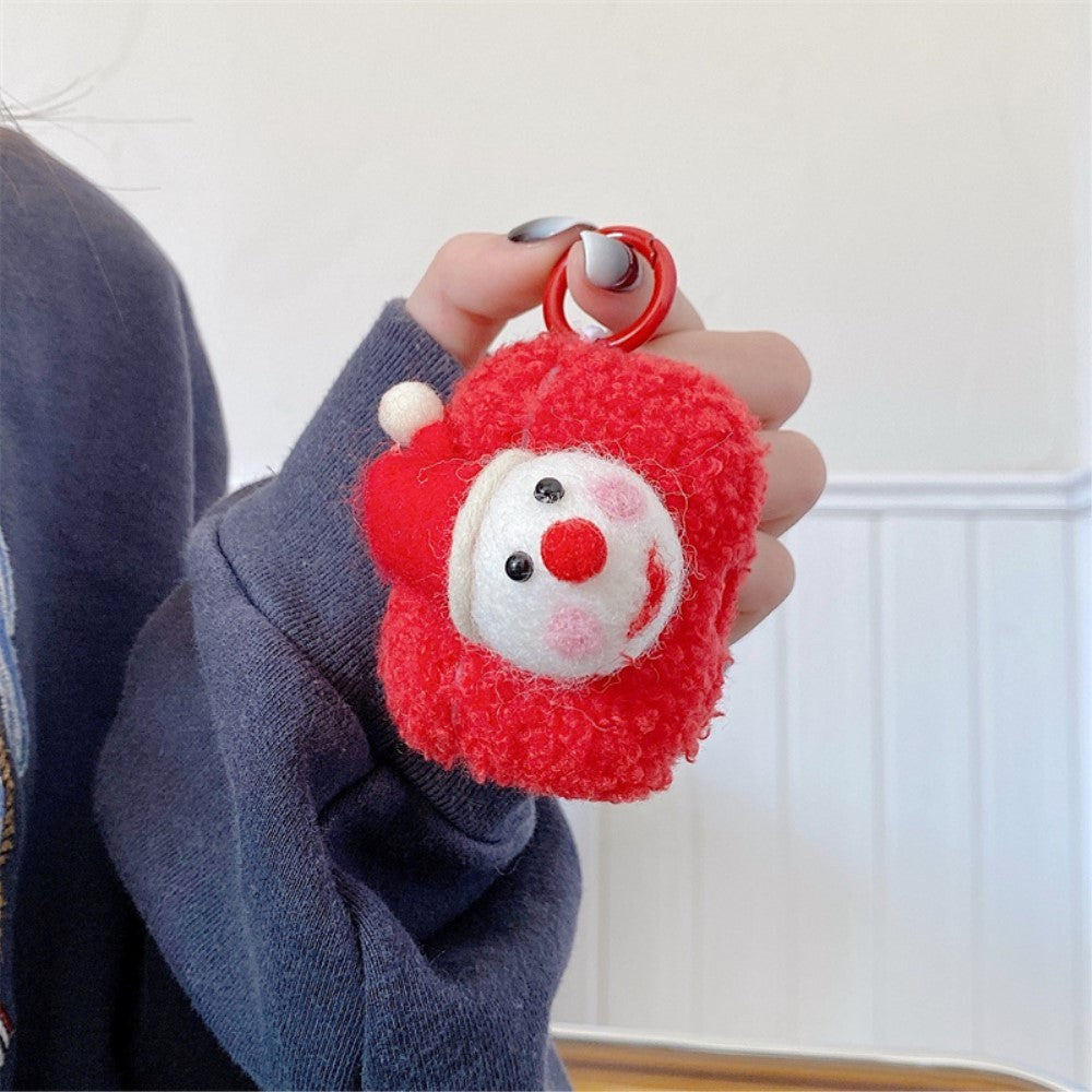 Apple AirPods (3 gener.) Fleksibelt juledeksel i plast m. Ulltrekk - julenissen