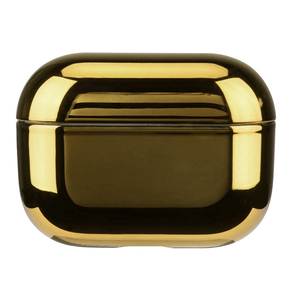 Apple AirPods Pro (2. Gen.) Hårdt Plastik Cover m. Metal Look - Guld